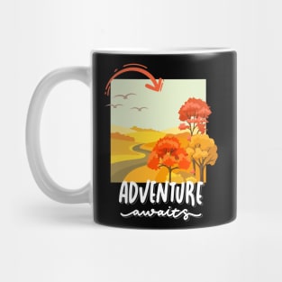 Adventure is my therapy Adventure Explore the world travel lover fall autumn Mug